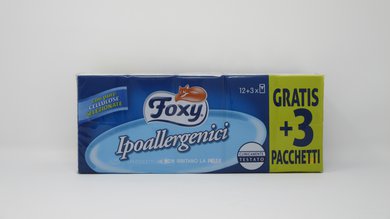Fazzoletti Foxy Ipoallergenici 12+3